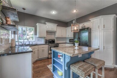 Kitchen cabinets were recently professionally pain
