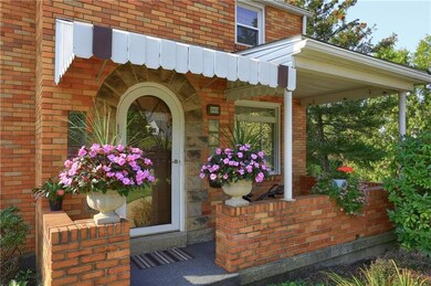 Great guests on the charming front porch featuring