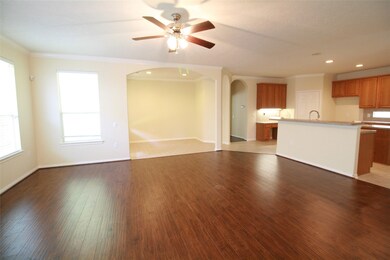 Family room connecting with the breakfast area and kitchen