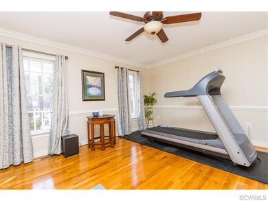 Dining room currently being used as a work-out space-very versatile!
