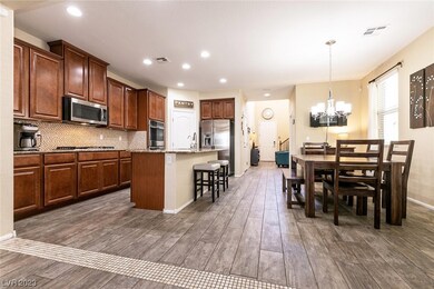 Dining area adjoins kitchen