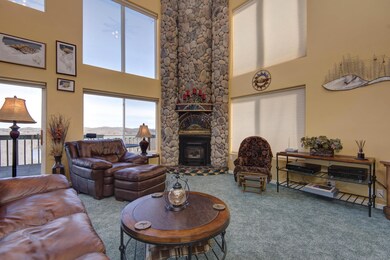 2 Story Stone Fireplace