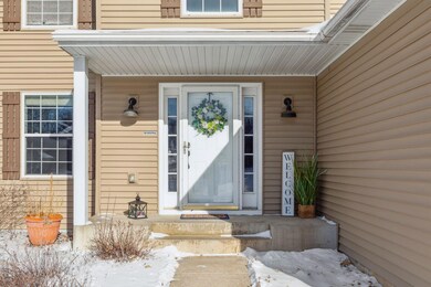 Welcoming front porch! Perfect place to say Hi to your neighbors.