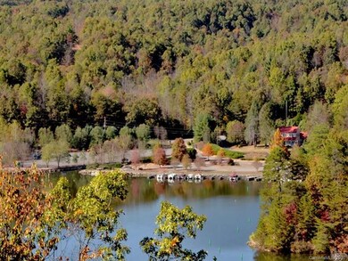 View of Lake Adger Marina from a high point in the