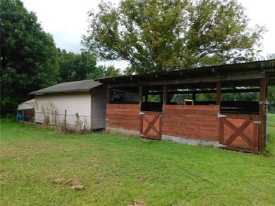 Front view of stable