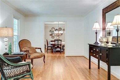 View from foyer into the formal living room - this