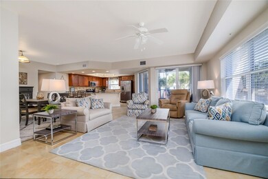 Open floorplan flows from the entry to the oceanview balcony off the living room & kitchen.