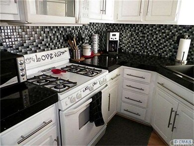 Kitchen with Stunning Black & White Tile