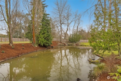 Set next to a lovely man-made pond.