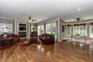 Great room and breakfast nook opens to fabulous ki