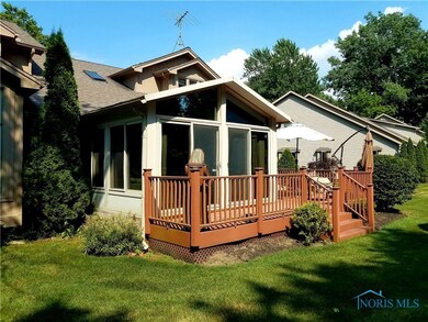 Beautiful sunroom and composite deck!