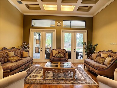 Beautiful Detailed Ceiling In The Formal Living Ro