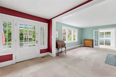 front foyer and living room