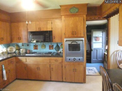 This space features a tiled backsplash, built-in o