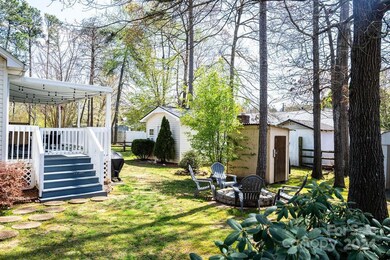 Inviting fenced backyard
