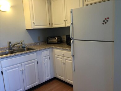 The kitchen opens off the dining room.