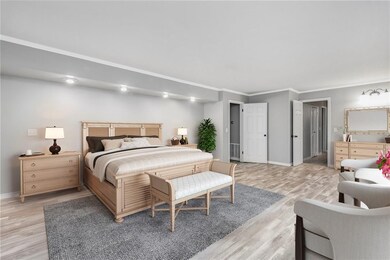 Huge master suite also offers a beautiful view.