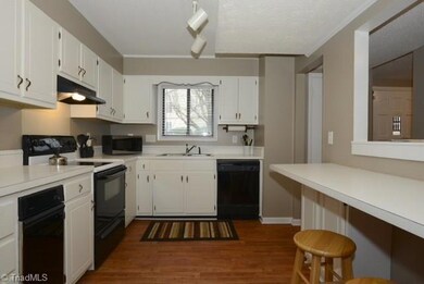 Kitchen view from den.