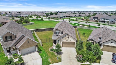 Aerial view of residential area