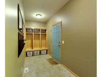 Big mudroom with large walk in closet.