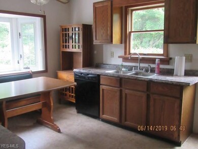 dining area with bay window