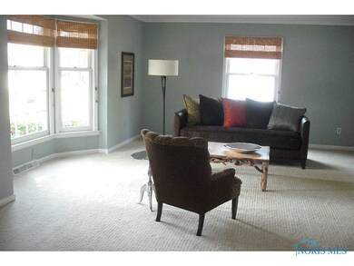 Living room with bay window