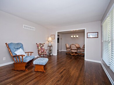 Looking into Dining Room from Living Room. Nice Wo