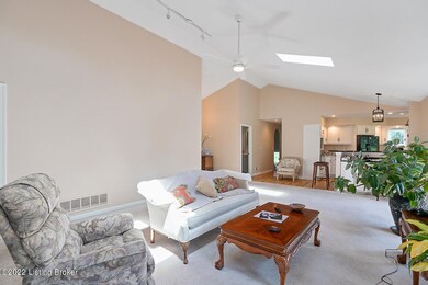 From hearth end of living rm