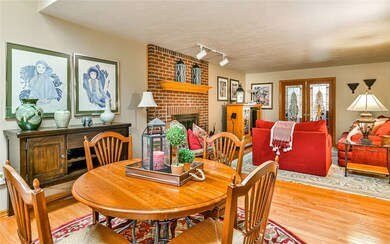 This large and bright family room provides access