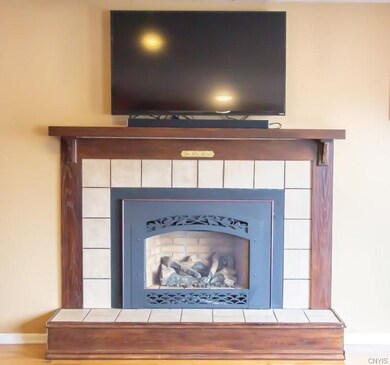 This lovely gas fireplace is sure to keep you cozy