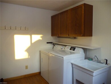 Washer/dryer stay. Laundry room is set up with it'
