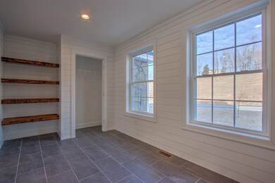 Entrance off the garage.