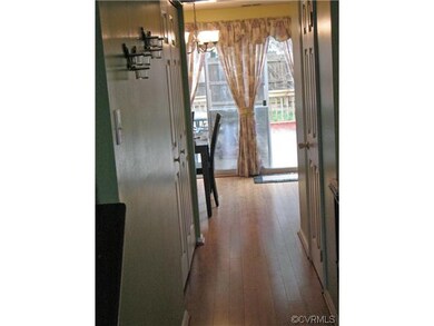 Hallway from living room to kitchen