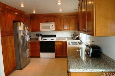 Granite counters in the kitchen