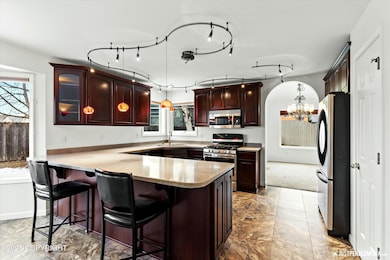 Updated Kitchen with bar seating