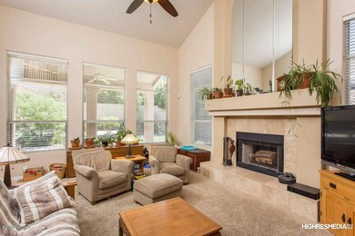 Fireplace in family room
