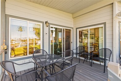 Wooden terrace with outdoor dining area