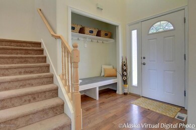 Entryway/Foyer with Vaulted Ceilings