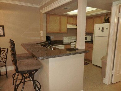View to kitchen from great room