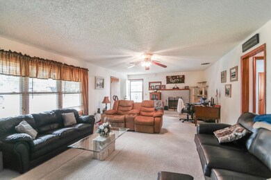 Living Room:Entry Fireplace