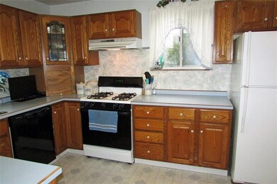 Spacious eat in kitchen.