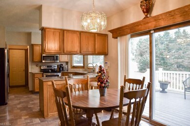 Dinette with sliding doors to the deck.