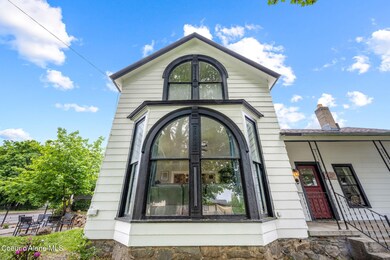 Picture windows in living room