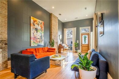 First floor open concept living and dining room

