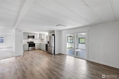 Family room looking at kitchen