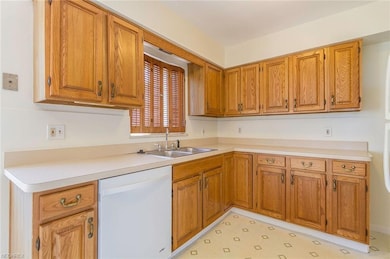 Warm and friendly kitchen includes dishwasher.