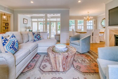This view looks from the front of the home to the 
