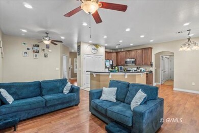 View of other living area off kitchen