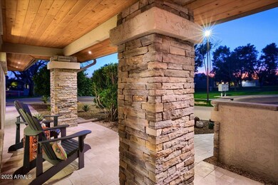 Front Porch Stone Pillars