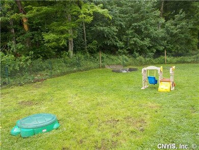 Yard. back yard with some woods